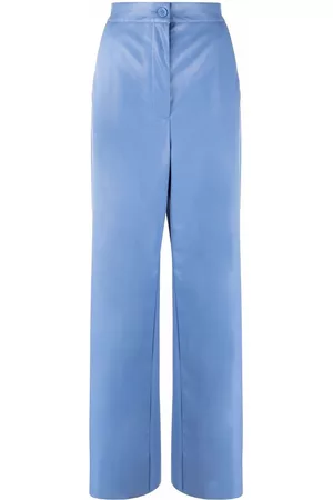 Maison Margiela Pantalones de piel artificial rectos