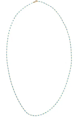 GIGI CLOZEAU Collar Classic Gigi en oro amarillo de 18kt con cuentas azules