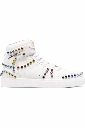 Philipp Plein Zapatillas altas con detalles de cristales