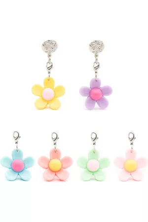 AMIR SLAMA Pendientes con aplique floral