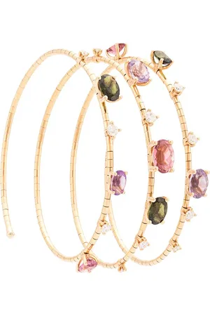 Mattia Cielo Brazalete Rugiada en oro rosa de 18kt con gemas