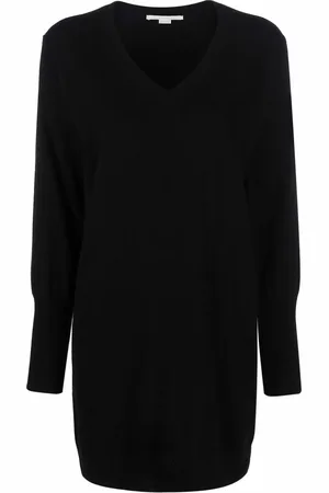 Stella McCartney Vestido de punto con cuello en V