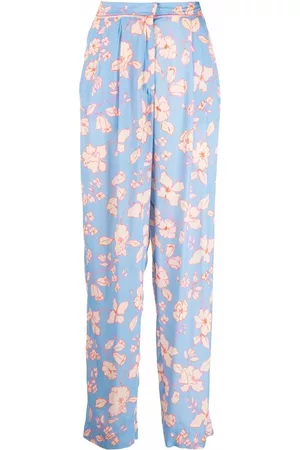 FORTE FORTE Pantalones rectos con estampado floral