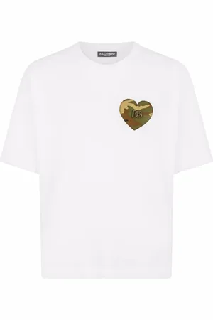 Dolce & Gabbana Camiseta con corazón y motivo militar