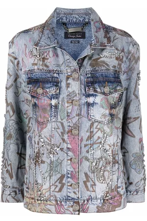 Philipp Plein Chaqueta vaquera con monograma
