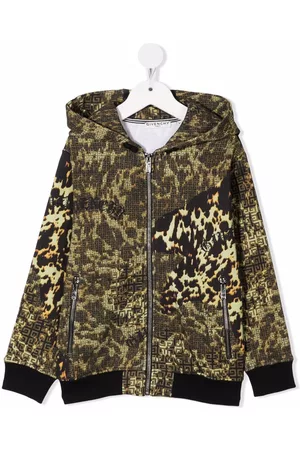 Givenchy Chaqueta de chándal con motivo de leopardo y capucha