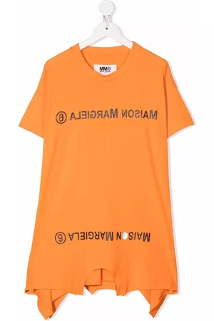 Maison Margiela Vestido estilo camiseta con logo