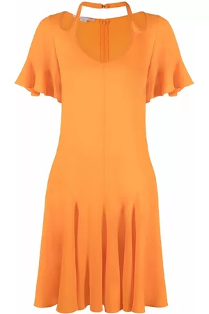 Stella McCartney Vestido acampanado con abertura en el cuello