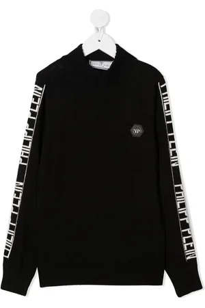 Philipp Plein Jersey de intarsia con ribete del logo