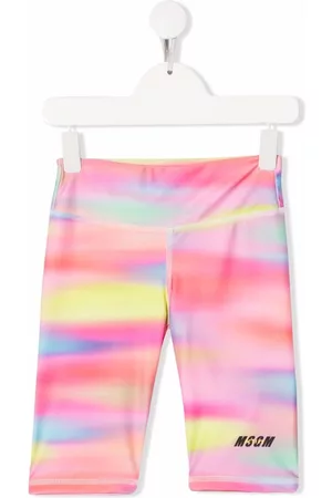 Msgm Pantalones cortos con motivo tie-dye