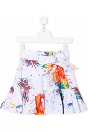 Msgm Falda con motivo de salpicaduras de pintura