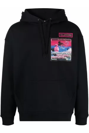 VALENTINO GARAVANI Sudadera con parche Water Sky y capucha
