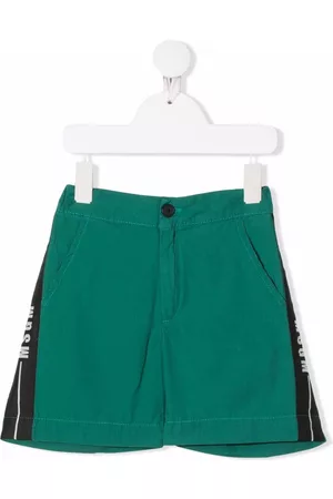 Msgm Bermudas con banda y logo