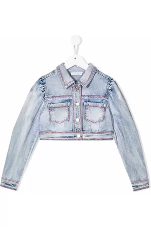MONNALISA Chaqueta vaquera con detalle de cristales