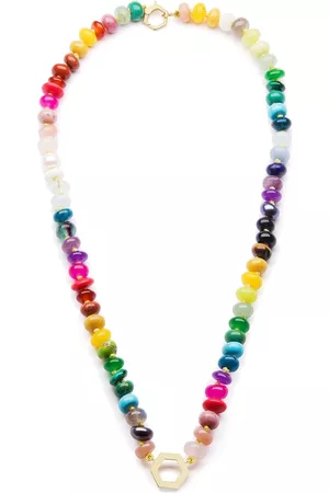 HARWELL GODFREY Collar rainbow en oro amarillo de 18 ct con gemas