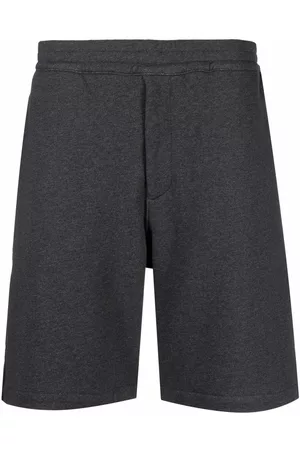 Alexander McQueen Pantalones cortos de chándal con detalle de rayas