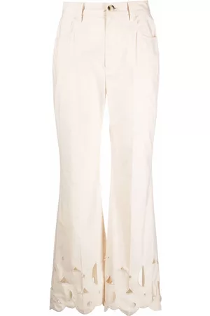 Nanushka Pantalones acampanados bordados