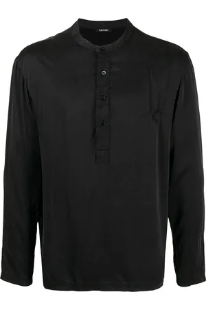 Tom Ford Camisa holgada con cuello Henley