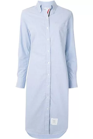 Thom Browne Vestido Oxford camisero a media pierna