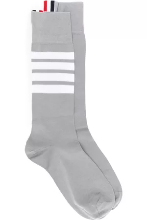 Thom Browne Calcetines a media pierna con 4 franjas