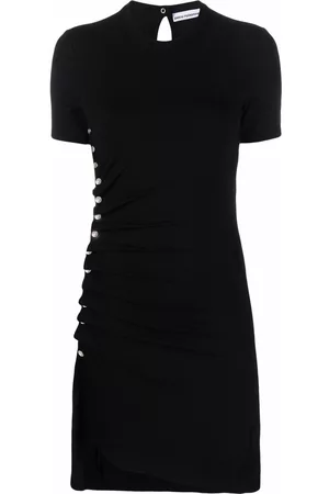 Paco rabanne Vestido asimétrico con apliques remarcados