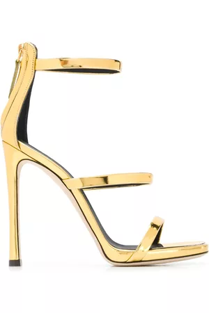 Giuseppe Zanotti Sandalias metalizadas con tiras cruzadas