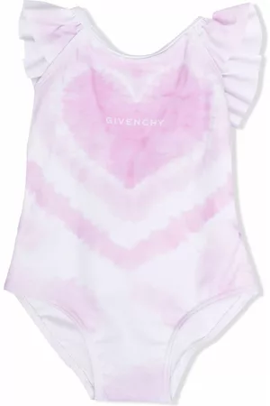 Givenchy Bañador con volantes y corazón estampado
