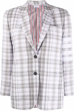 Thom Browne Chaqueta de chándal a cuadros