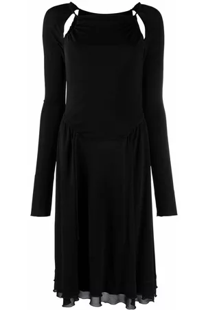 Salvatore Ferragamo Vestido midi con detalle de aberturas