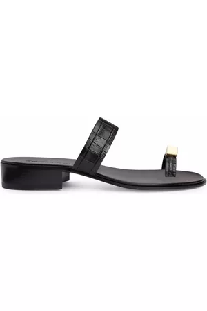 Giuseppe Zanotti Sandalias Bardack con efecto de piel de cocodrilo