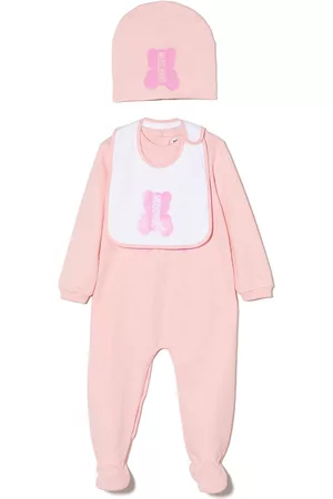 Moschino Set de pelele con logo estampado
