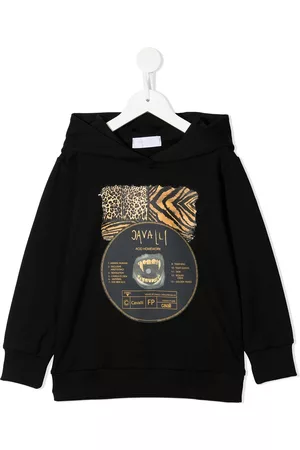 Roberto Cavalli Sudadera con animal print y capucha