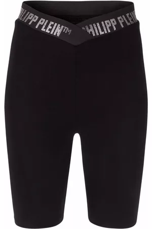 Philipp Plein Pantalones cortos Stones de talle alto