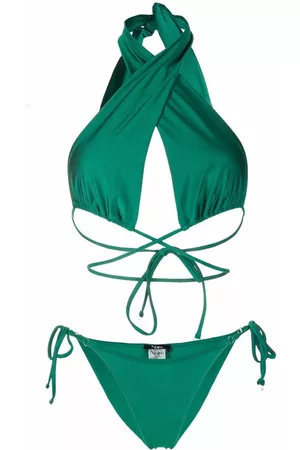 Noire Swimwear Bikini con copa triangular y acabado satinado