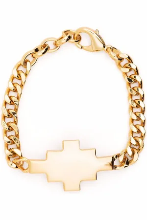 MARCELO BURLON Pulsera con placa del logo