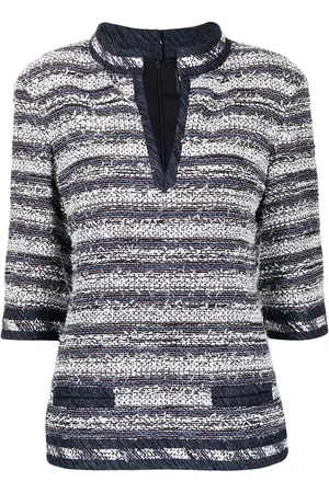 CHANEL Blusa de tweed