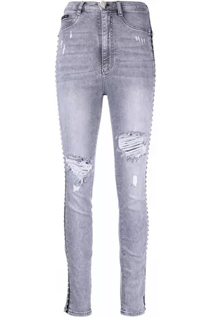 Philipp Plein Jeggins con detalles de cristal