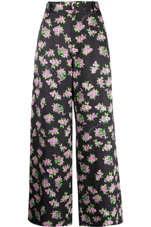 Natasha Zinko Pantalones capri con estampado floral