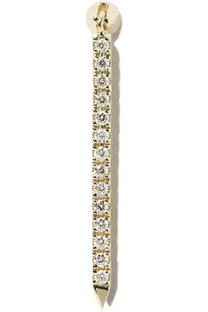 Maria Tash Pendiente Eternity Bar en oro amarillo de 18kt con diamante
