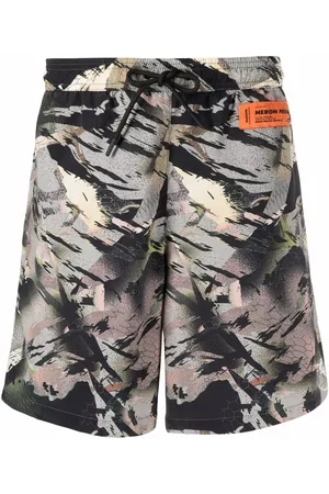 Heron Preston Bañador con estampado abstracto