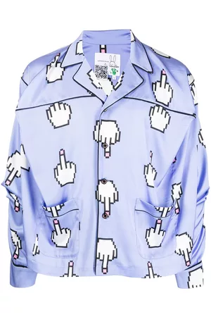Natasha Zinko Camisa con motivo del dedo corazón