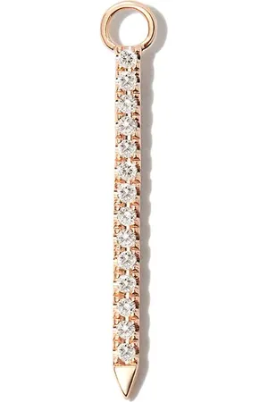 Maria Tash Charm Eternity Bar en oro de 18kt con diamantes