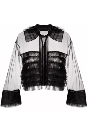 Maison Margiela Chaqueta bomber translúcida de tul