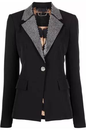 Philipp Plein Blazer Cady con aplique de cristales