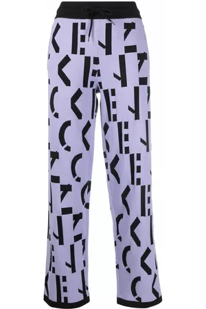 Kenzo Pantalones con logo estampado