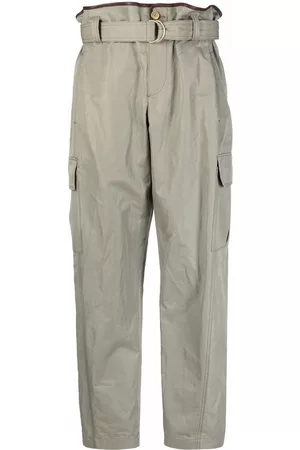 Brunello Cucinelli Pantalones con cintura paperbag