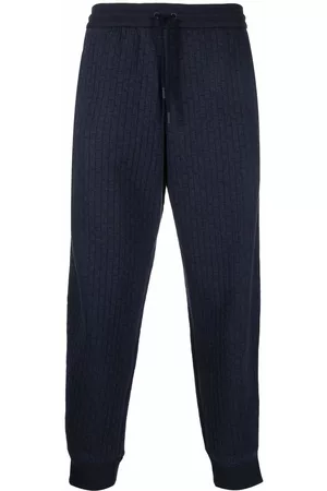 Giorgio Armani Pantalones de canalé con rayas laterales