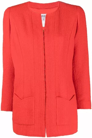 CHANEL Blazer sin cuello 1996