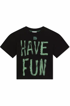 Dolce & Gabbana Camiseta Have Fun con logo bordado