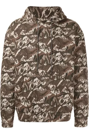 MOSTLY HEARD RARELY SEEN Sudadera con motivo militar y capucha